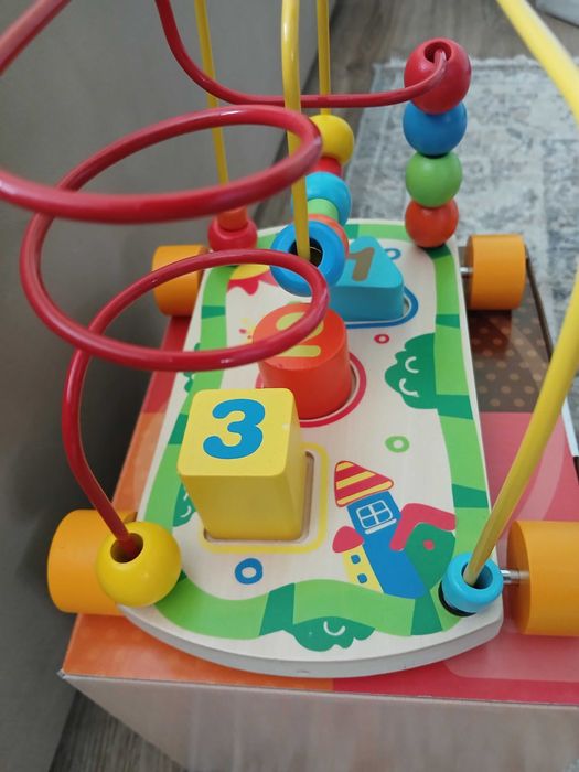 My rolling bead maze pull car