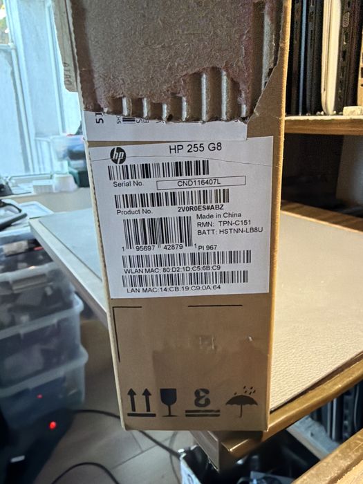 Laptop Nou HP 255 G8 Ryzen 5 8g 256g nvme 15.6