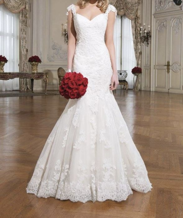 Vand rochie de mireasa model sirena Justin Alexander