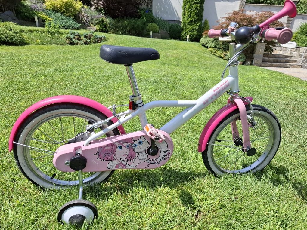 B'TWIN Детски велосипед Docto Girl 16" 819174 ×  ПОДАРЪК - Тротинетка