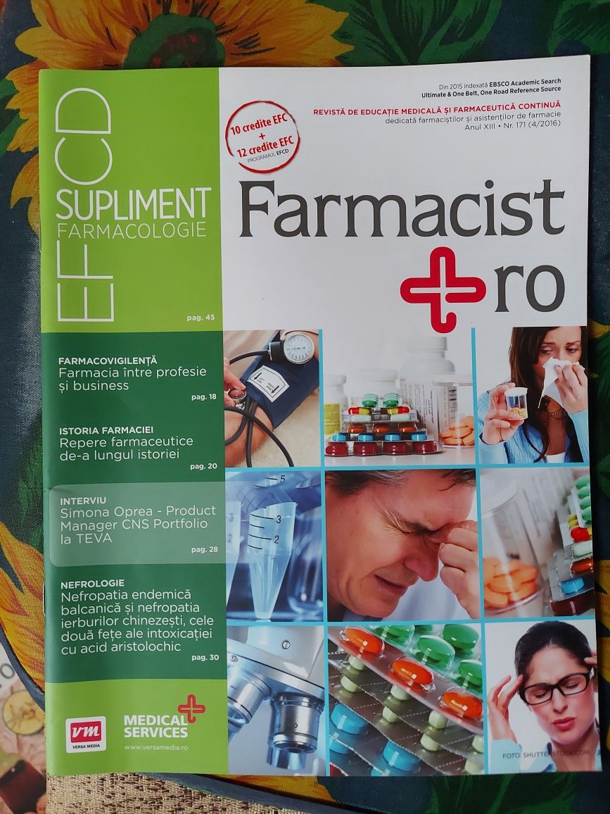 Vând reviste de farmacie