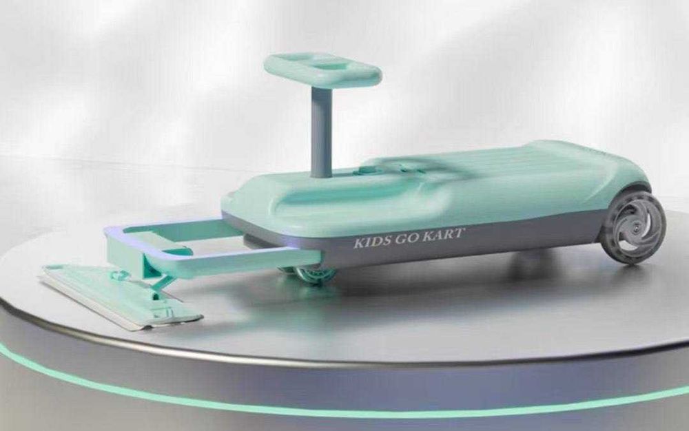 Портативный картинг с функцией влажной уборки Kids Clean Car