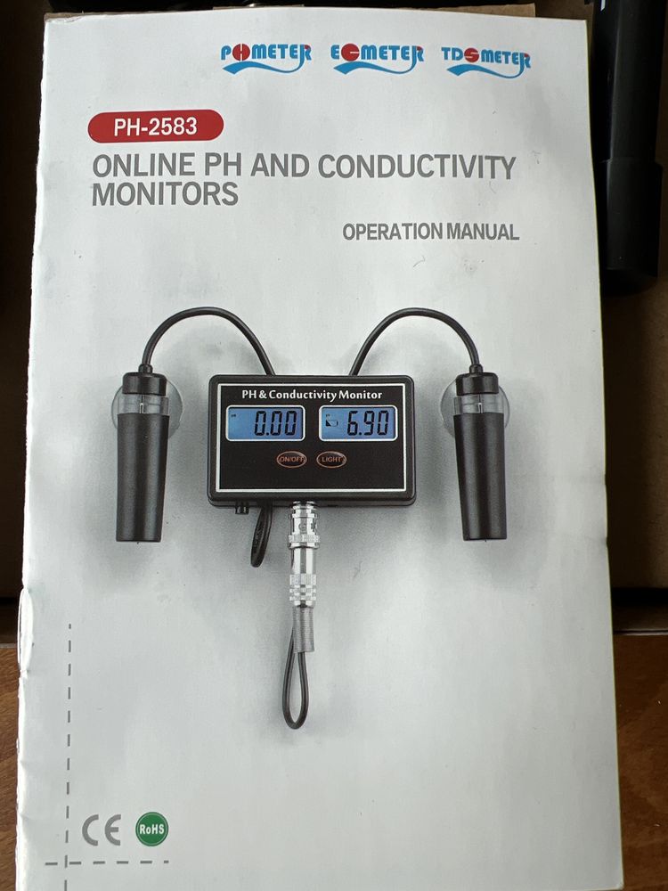 PH and EC meter  монитор с постоянни показания!