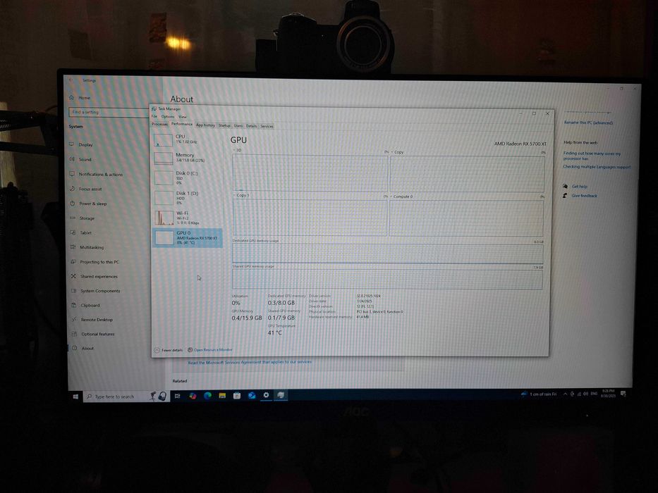 Геймърски компютър с Windows готов за 1080p/1440p