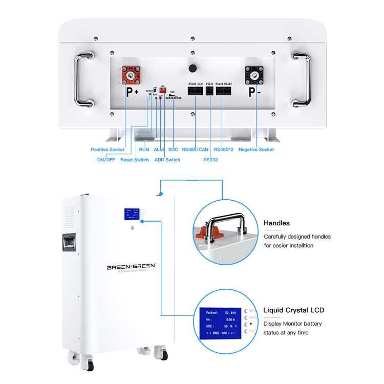 Нови 15kWh Соларни Батерии 300Ah 51V Индивидуални Сглобени LIFEPO4