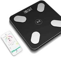 Cantar smart bluetooth body fat scale negru,baterii max 180kg