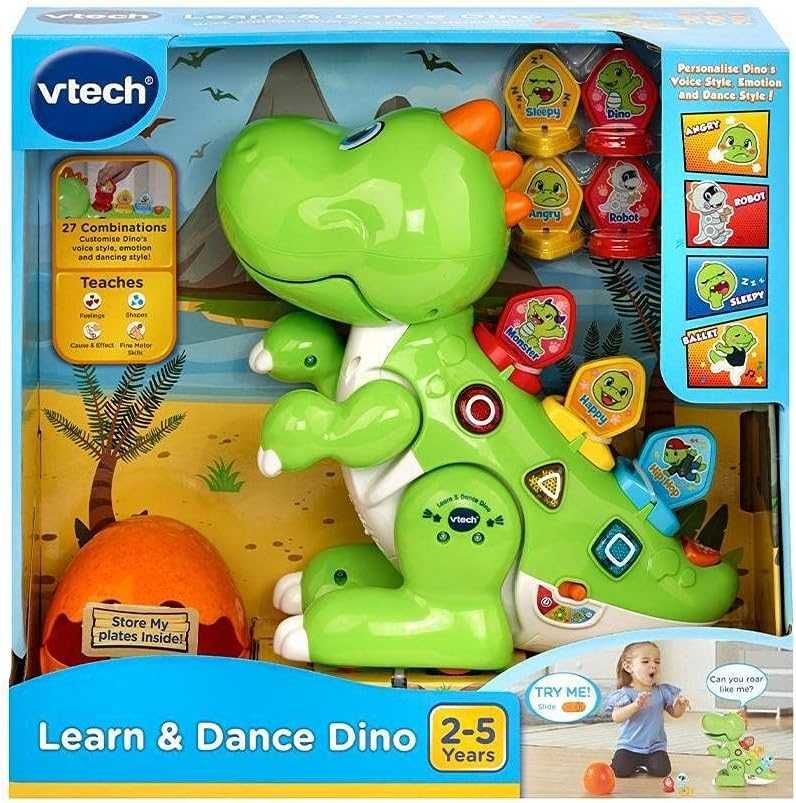 Интераткивен динозавър Дино учи и танцувай Vtech Learn & Dance Dino