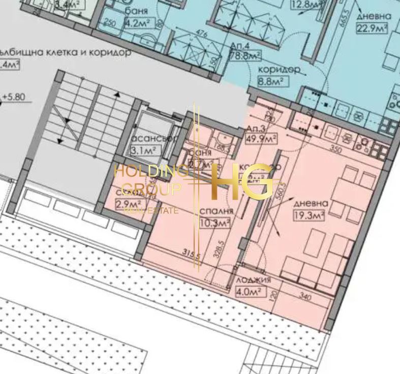 2-стаен в Варна-Бриз площ 65 цена 166000