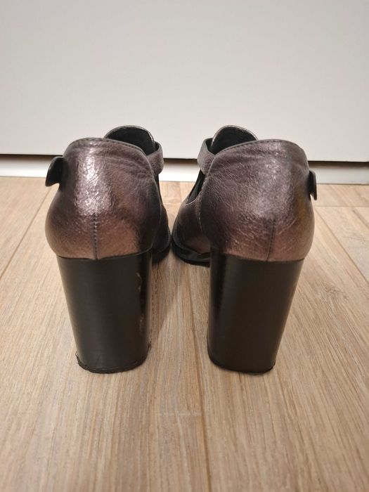 Botine damă cu toc gros