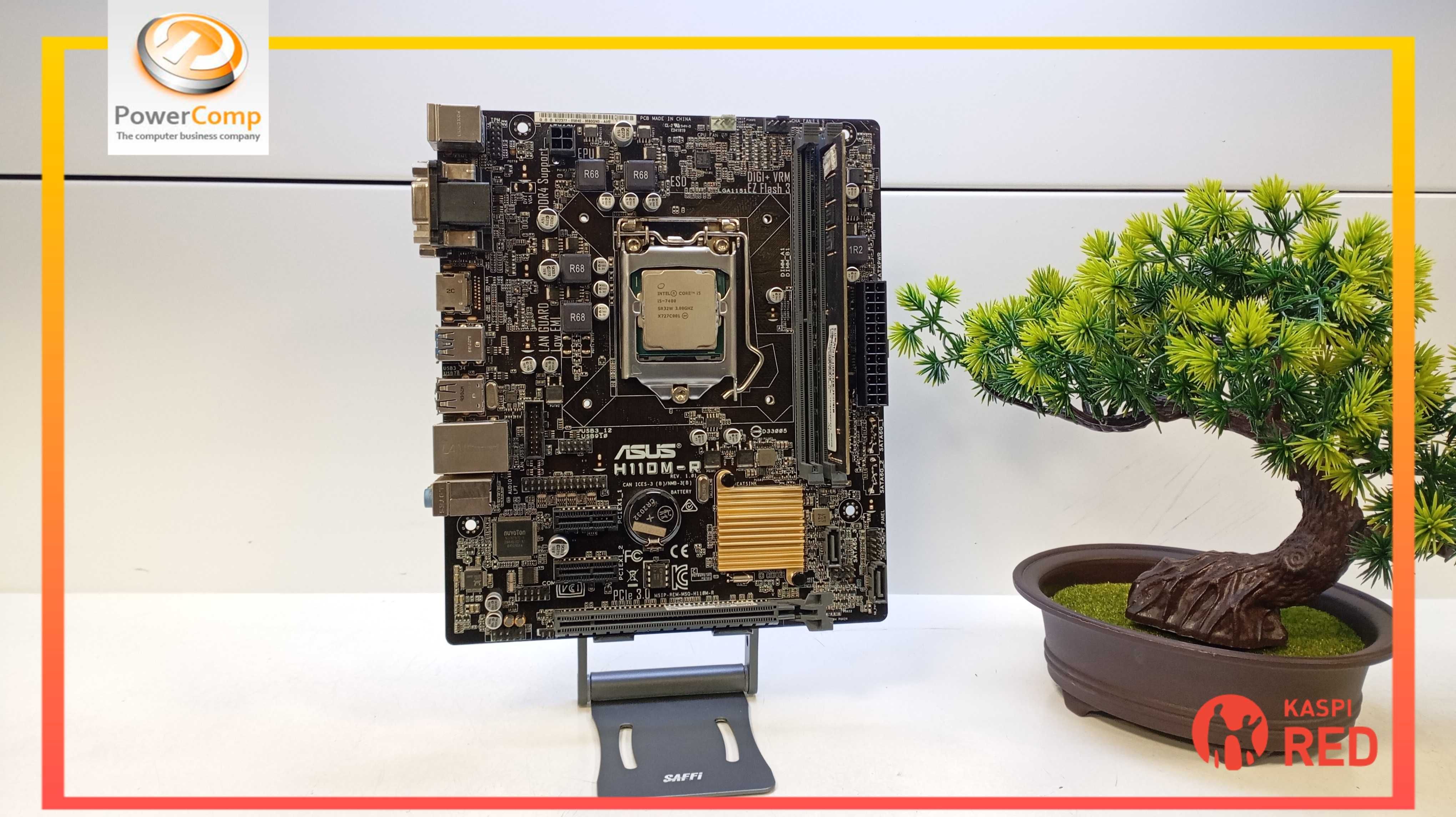 Материнская плата Asus H110M-R/LGA1151/Intel Core i5-7400/8GB DDR4