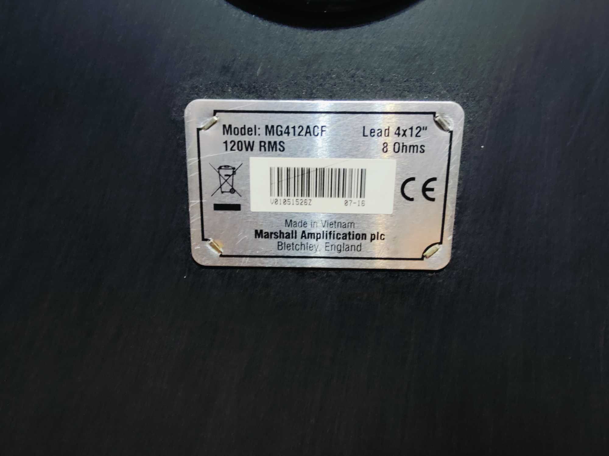 Amplificator Marshall HCFX 100 cu cabinet MG412ACF