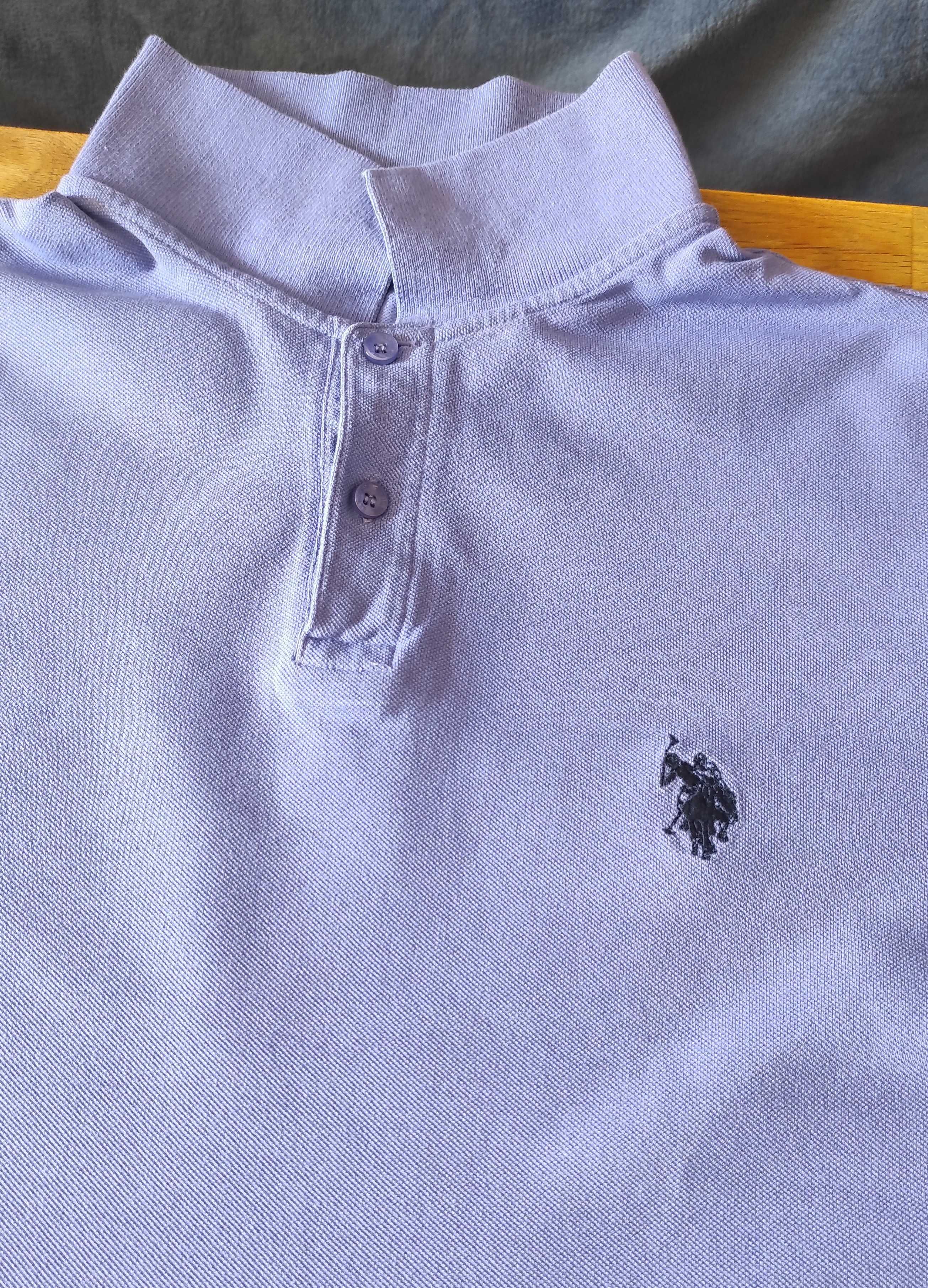 Мъжка блуза с къс ръкав U.S.Polo Assn.,тениска с яка