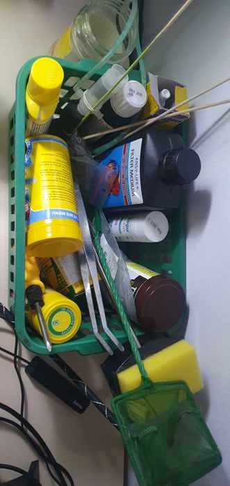 Vând acvariu de 40l cu tot cu plante, pesti și accesorii!!!