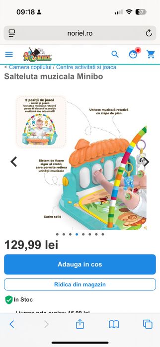 Salteluta muzicala Minobo