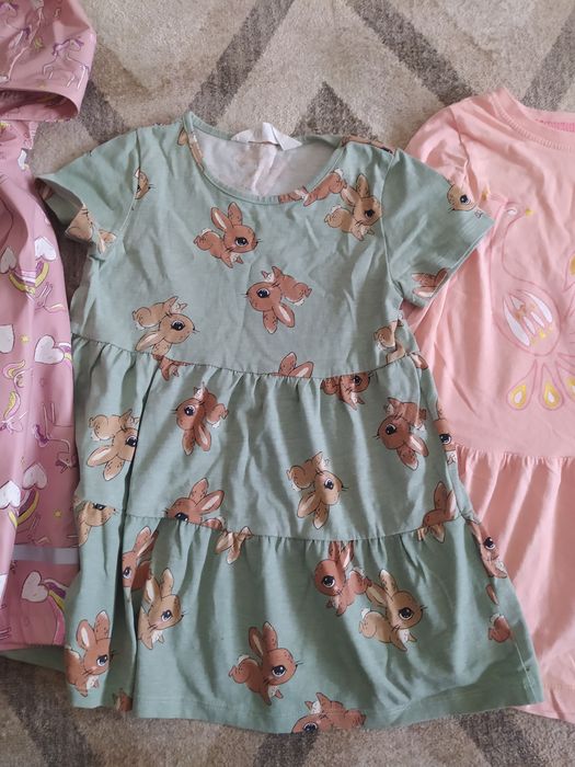 Lot hăinuțe fetiță rochița geacă 98 104 H&M, sinsay