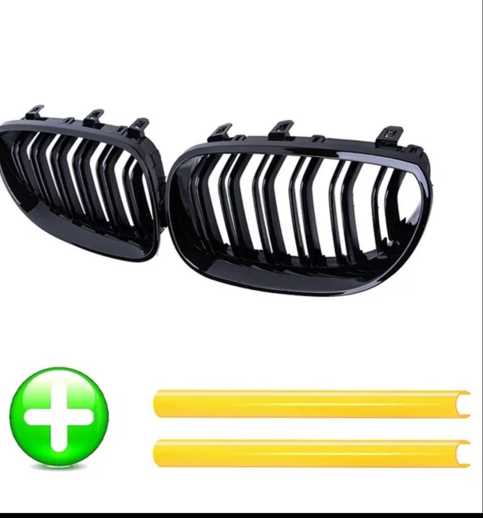 Set Grile Duble si V-Brace Bmw E60 M Negru