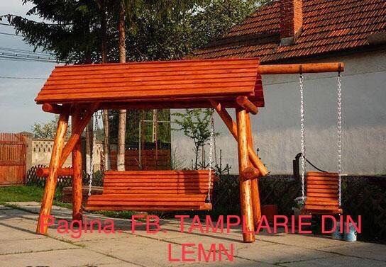 Balansoar rustic / leagan pentru copil