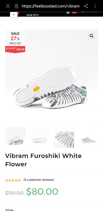 Adidasi sala Furoshiki vibram