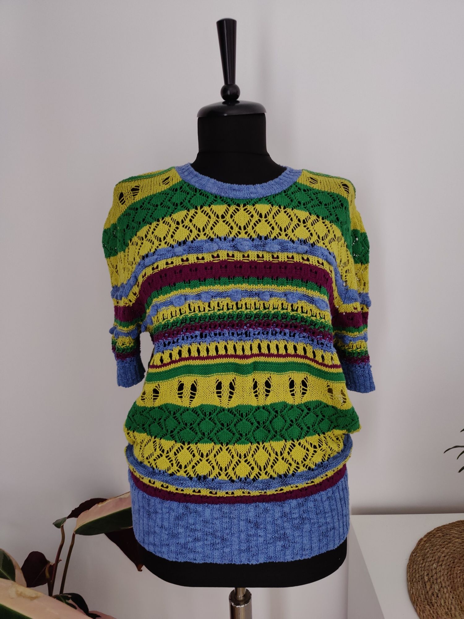 Bluza tricotata colorata Zara