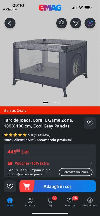 Tarc de joaca cu saltea