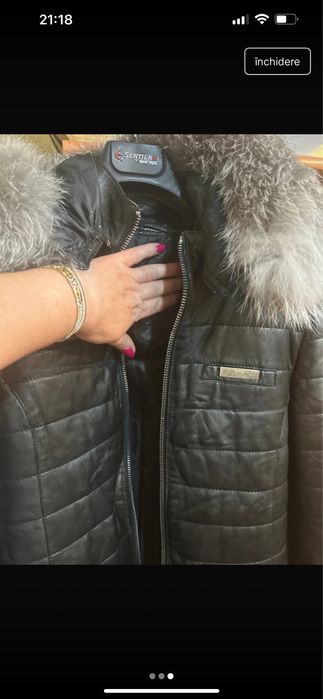 Paton de piele naturala cu blana naturala