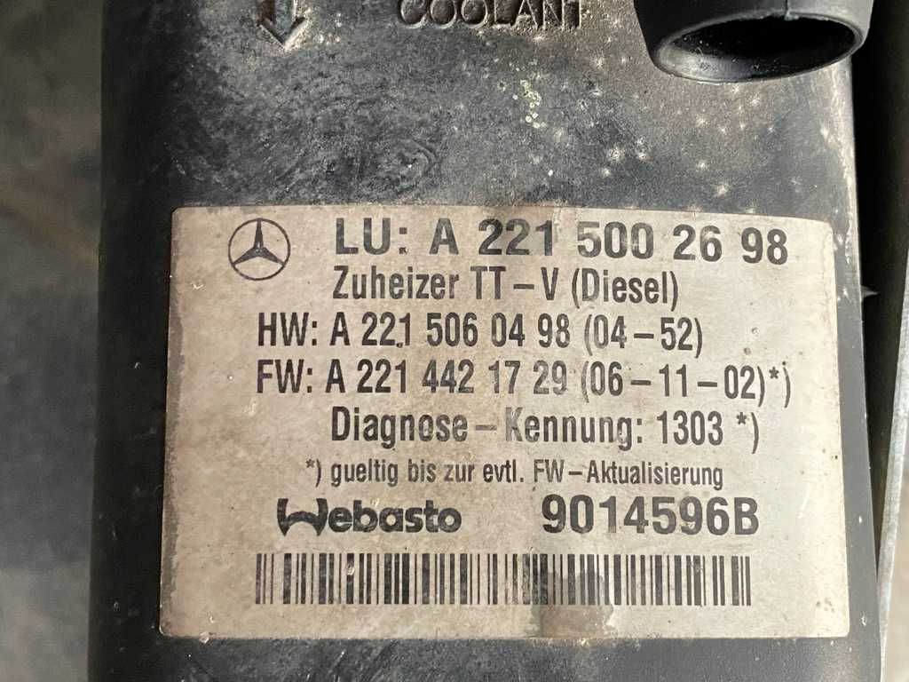 Pompa Webasto incalzire auxiliara A2215002698 Mercedes W221 S320 S500