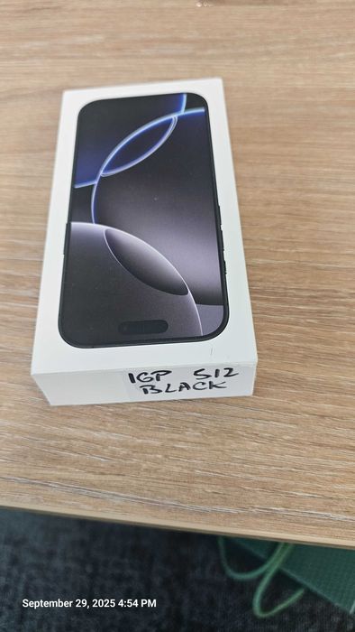 iPhone 16 Pro – 512 GB – Black Titanium – Nou, Neactivat, Garanție