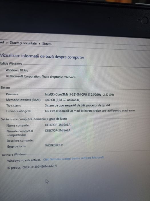 Laptop HP Probook 6570b