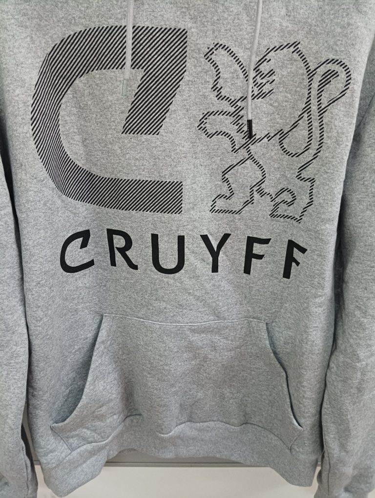 Оригинален суичър Cruyff Diagonal L , XL с качулка нов мъжки горнище