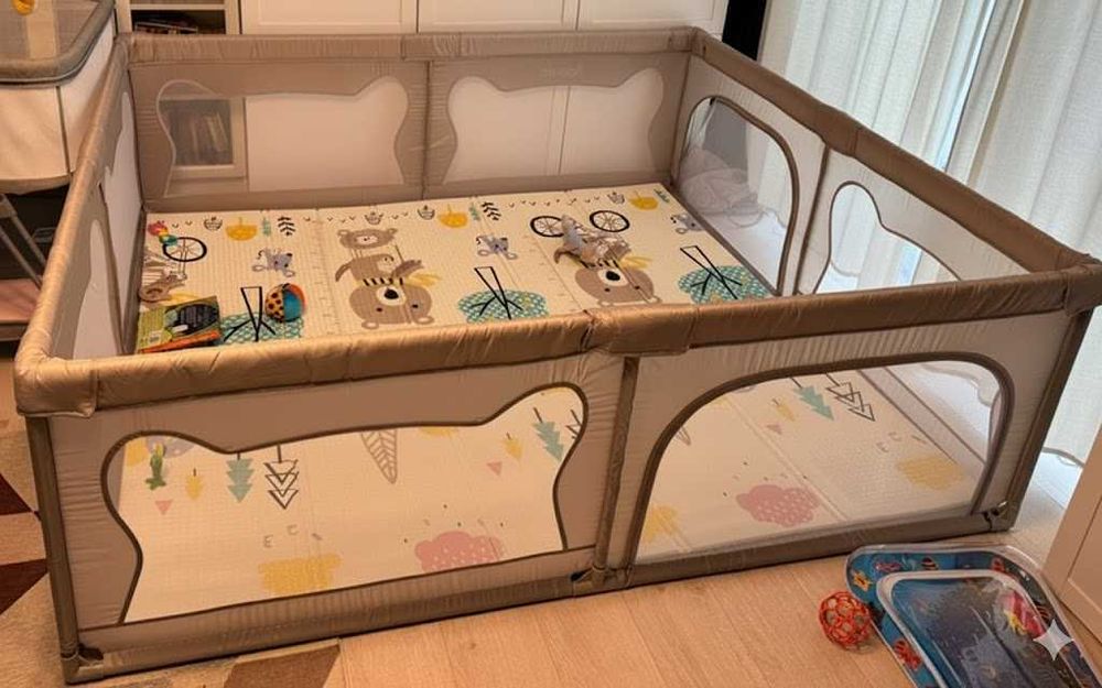 Tarc de joaca pentru copii - Lionelo Willow XL 180 x 200 x 68cm