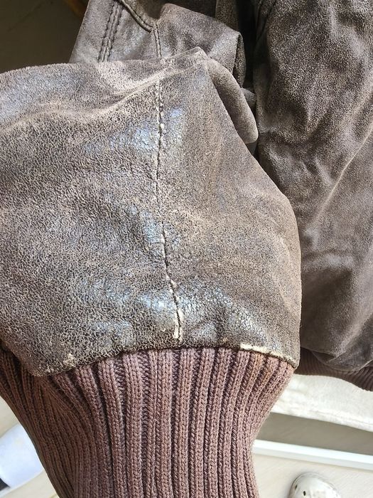 Geaca piele naturala model vintage