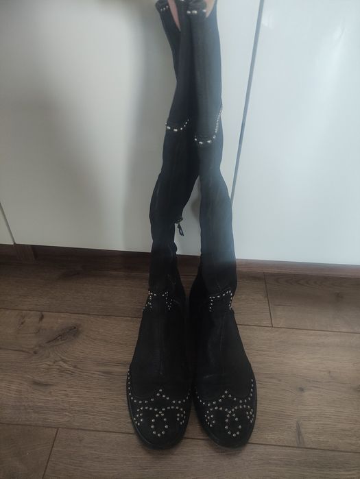 Оригинални велурени ботуши/чизми Miu Miu