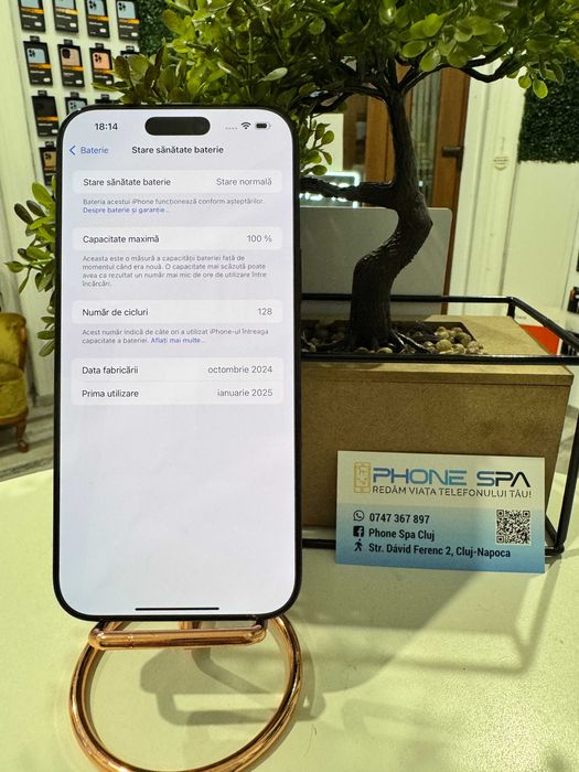 iPhone 16 Pro Max 256Gb 100% - Din magazin,cu garantie!