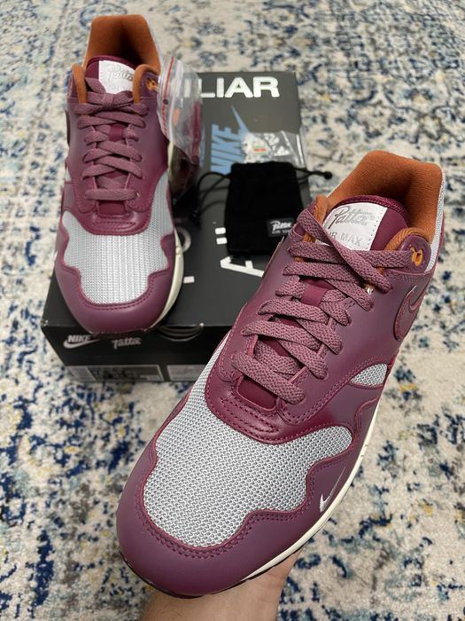 Nike Air Max 1 Patta Maroon (with bracelet) 43