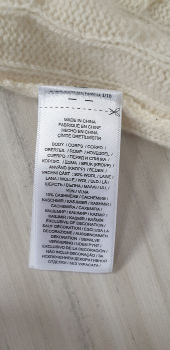 POLO Ralph Lauren Cable Wool / Cashmere / XS НОВО ОРИГИНАЛ Дамски Поло