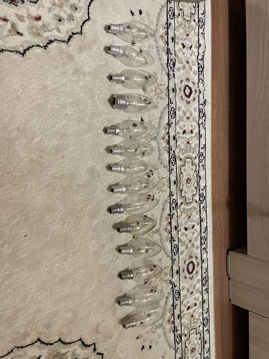 Лампочки простые 40-60 ватт, цоколь Е14,Е27 б/у, 80 тенге за 1