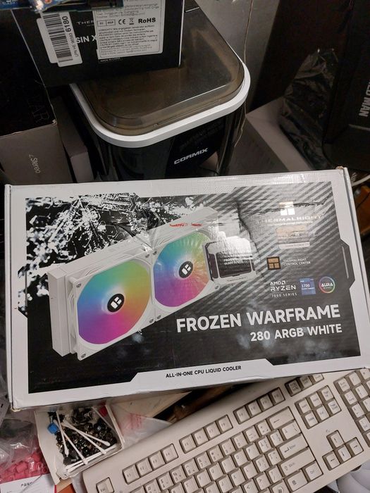 Watercooler cu disp mare,Thermalright Frozen  Warframe 280 white,argb