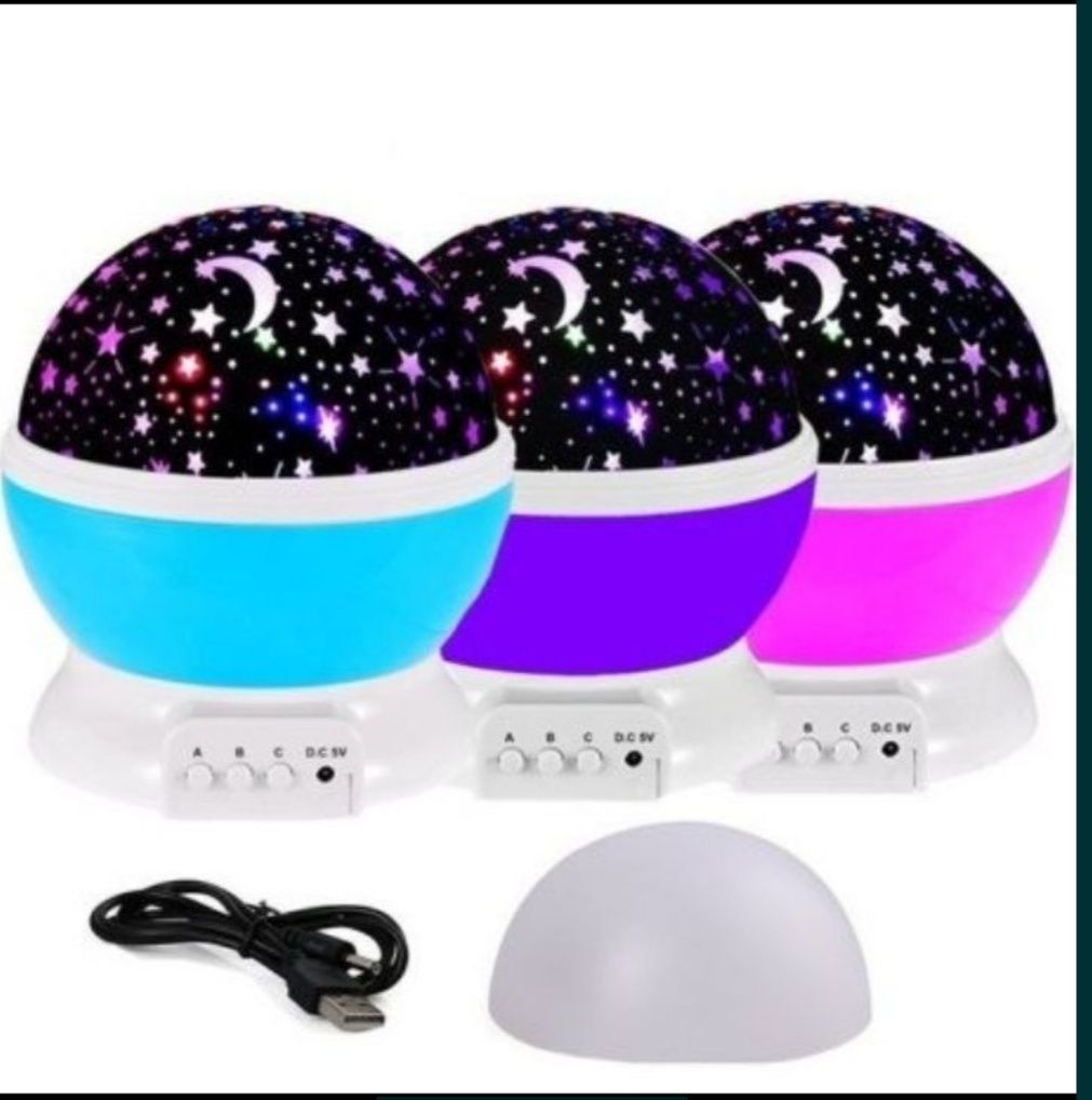 Svitilnik 3D luna oy yulduzli