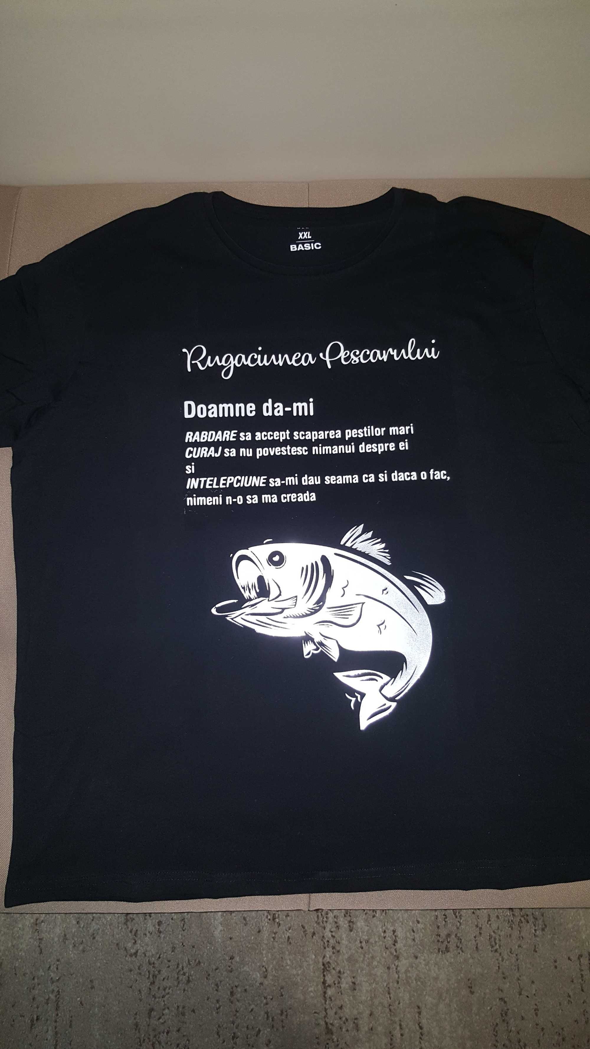 Aplicare vinil termic pe tricou negru bumbac, timp de realizare 2 ore