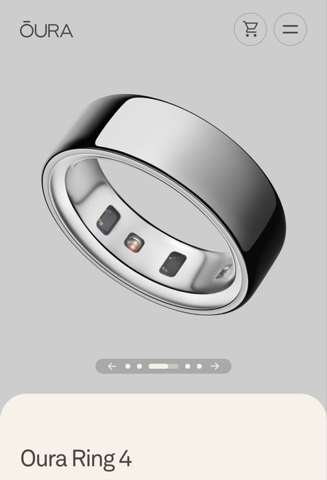 Inel OURA Ring 4 Silver marimea 7 – Nou, Sigilat