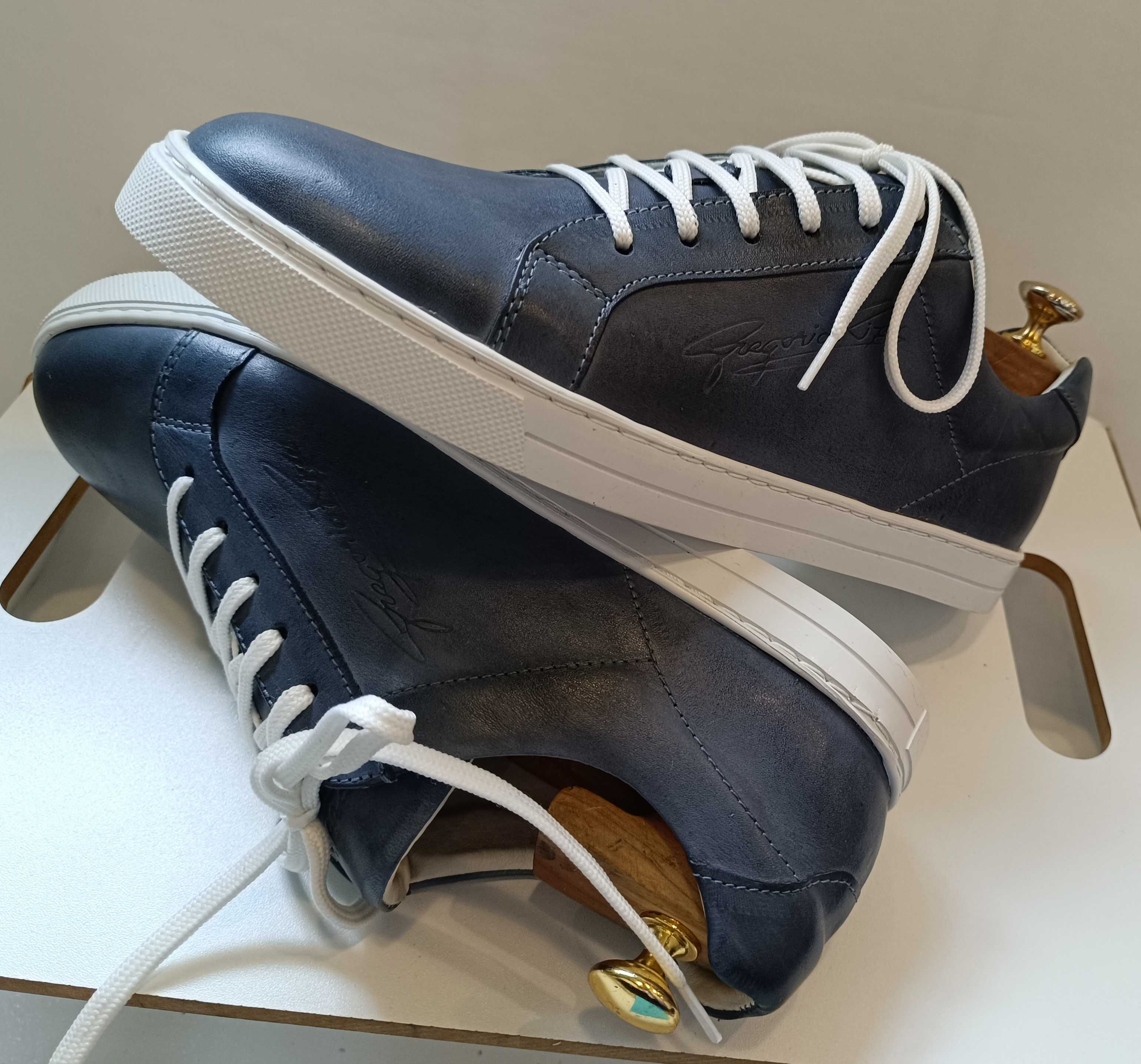 Pantofi sport casual 39 39.5 lucrati manual G. Rizo NOI piele naturala
