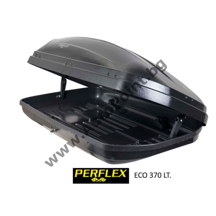 Автобокс кутия PERFLEX 370l багажник за автомобил черен