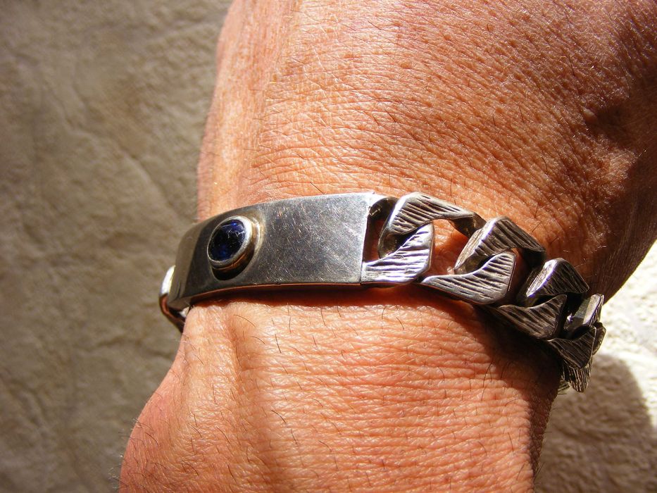 Уникална Масивна Сребърна Гривна