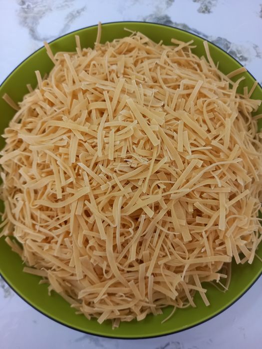 Домашняя лапша , ручная резка