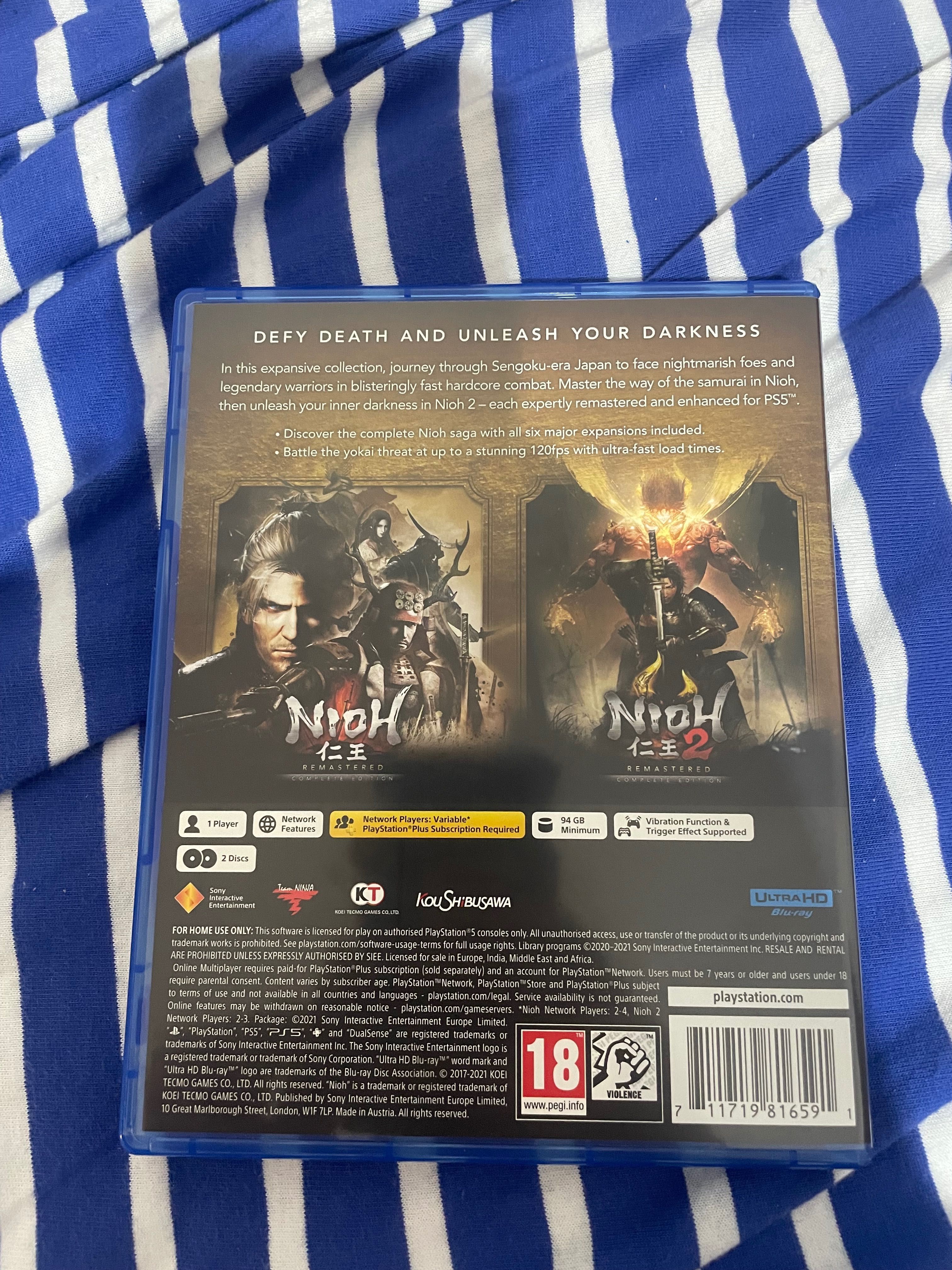 Две игри поредица Nioh 1,2