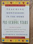 Carte Teaching Montessori in the Home - the Preschool Years