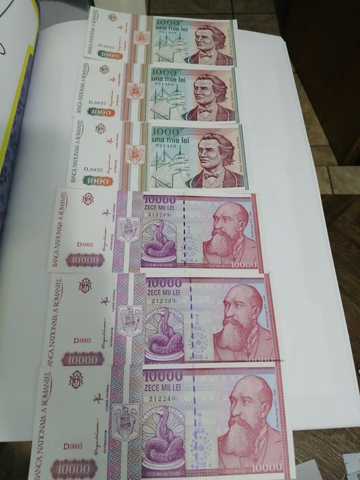 Bancnote serii consecutive.