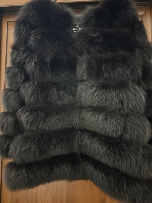 Шуба натуральный песец