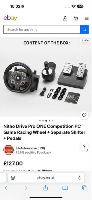 Volan gaming Nitho Drive Pro PC PS4 PS5 XBOX