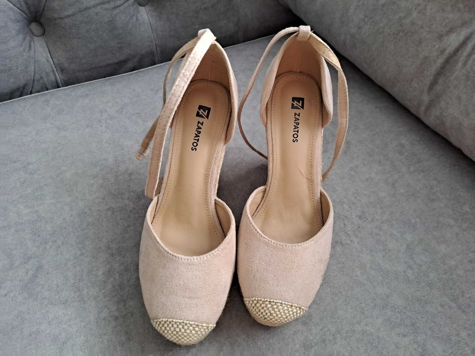 Espadrile roz prafuit